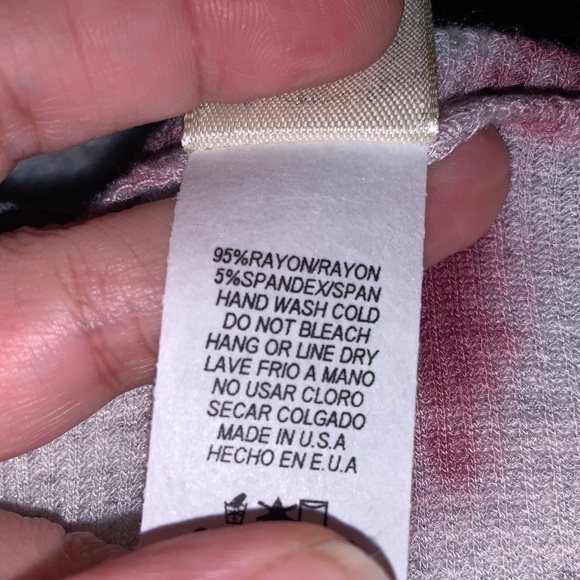 Teal & Purple Thermal Thermal Knit Tie Dye - Picture 7 of 7